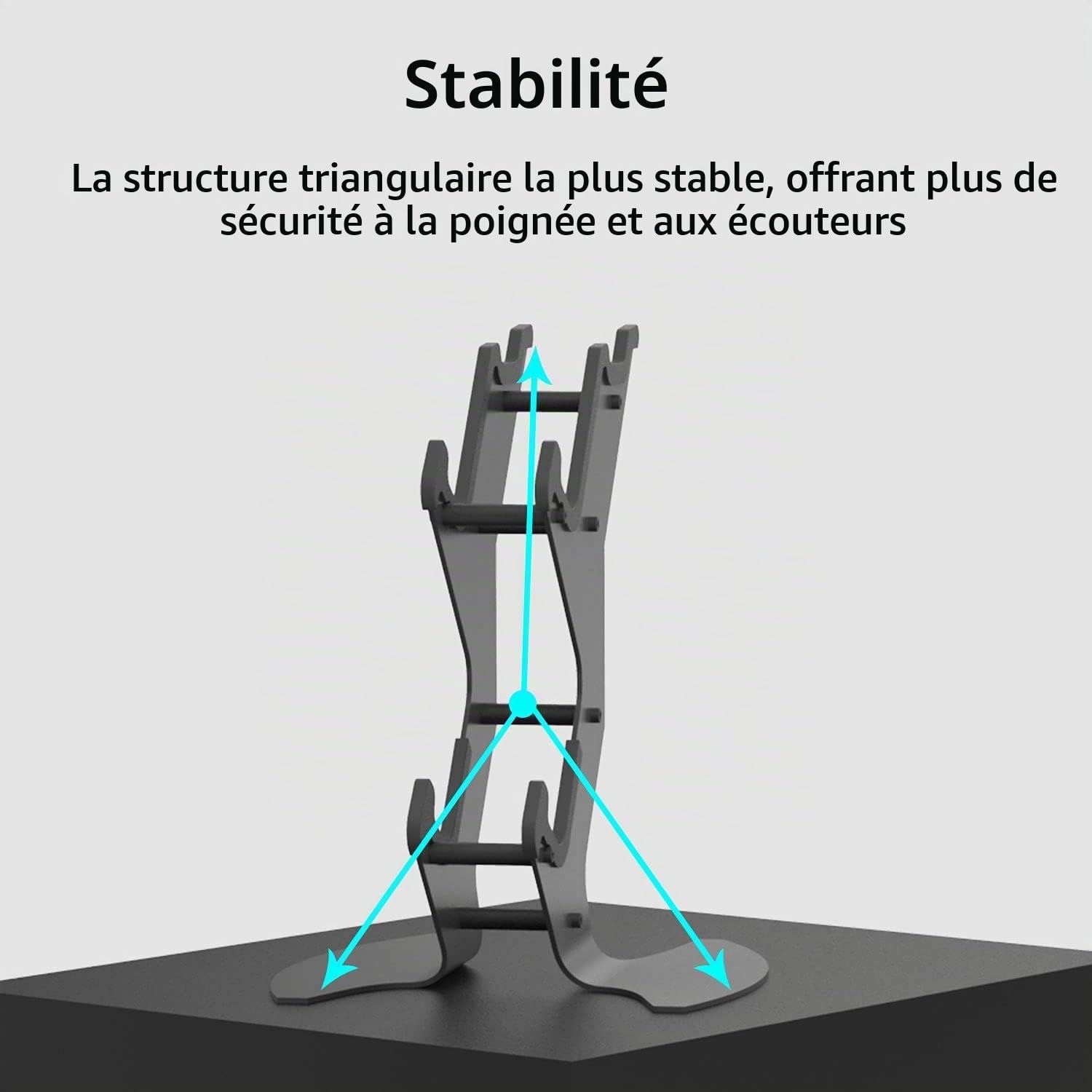 NBCP Support de Manettes de Jeu, Porte de Casque de Manettes pour Xbox Series x/Xbox One / PS5 / PS4 / Switch, Accessoires de Contrôleur de Jeu en Métal Aluminium