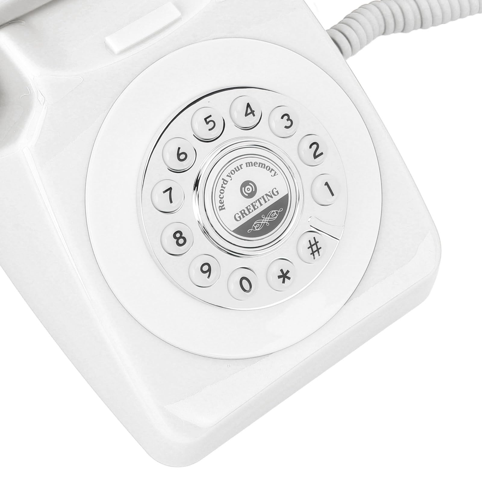 Księga Gości Audio do Telefonu, Wszechstronna pamięć 8 GB, Wygodna Księga Gości Audio na imprezę (Biały)