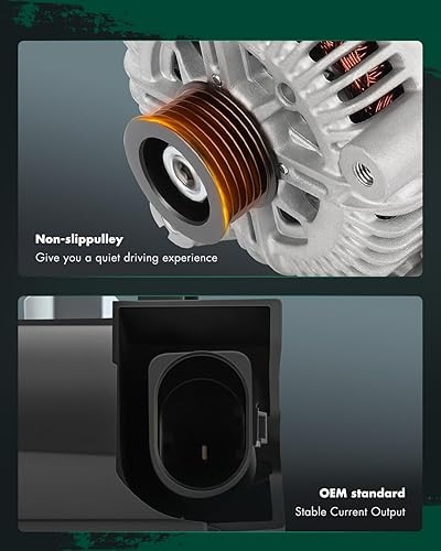 Miniatura 4 de SCITOO Alternador de alto rendimiento de 180 amperios de repuesto para BMW para 545i 2004-2005, para BMW para 645Ci 2004-2005, para BMW para 745i
