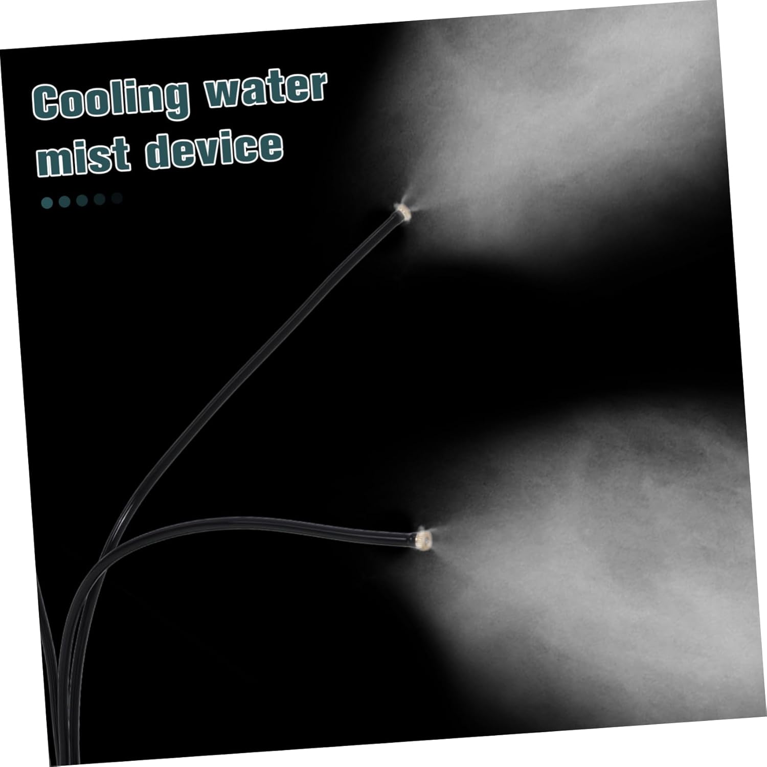 GANAZONO 1 Set Outdoor Mister Cooling System Kit Portable Misting System for Patio Easy Setup with Standard Garden Hoses for Hot Summer Days Freestanding Design for Versatile Use