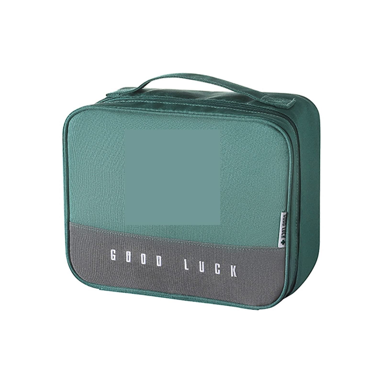 JINGYAN Borse da toilette Cosmetic Bag Women BagLeather Waterproof Zipper Make Up Travel Washing Makeup Beauty Case