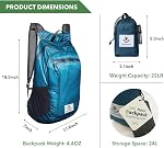 4Monster Sac de jour de randonnée, Sac à dos léger imperméable pour le camping de voyage en plein air