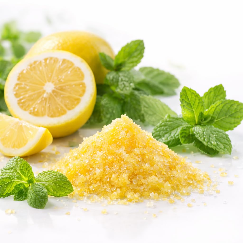Lemon Mint Sugar Scrub for Hands, Feet, and Body - Exfoliating & Hydrating Body Polsih - Spa Concepts by Cory Labs