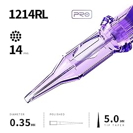 Mast Pro Cartridge Tattoo Needles Disposable 20Pcs of One Box Standard Size Round Liner (1214RL)