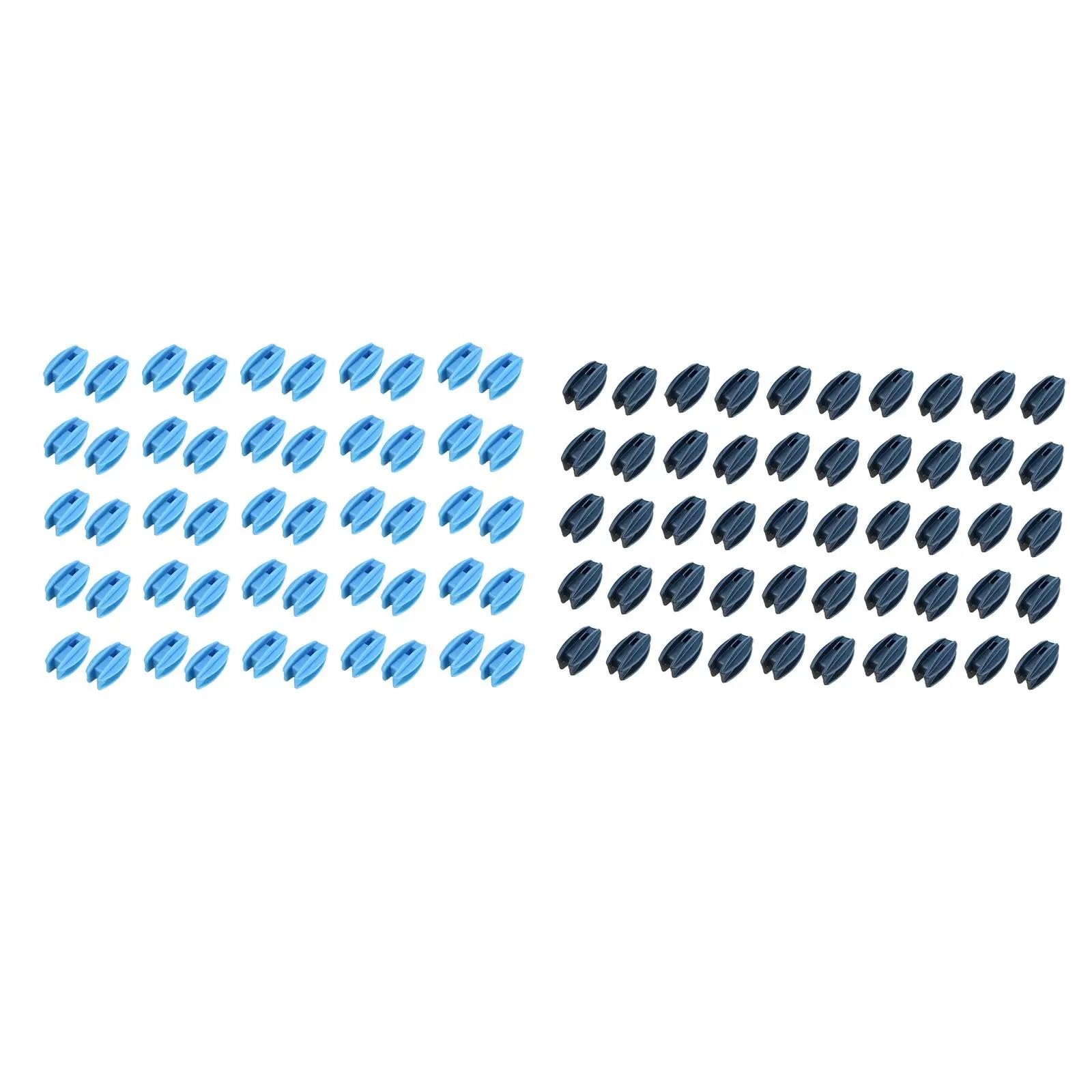 50 Uds. Aislador De Valla Eléctrica, Extremos Postes, Ajuste Fechas, Fácil Instalación Para para Madera, Cuerda, Valla Eléctrica(Blue)