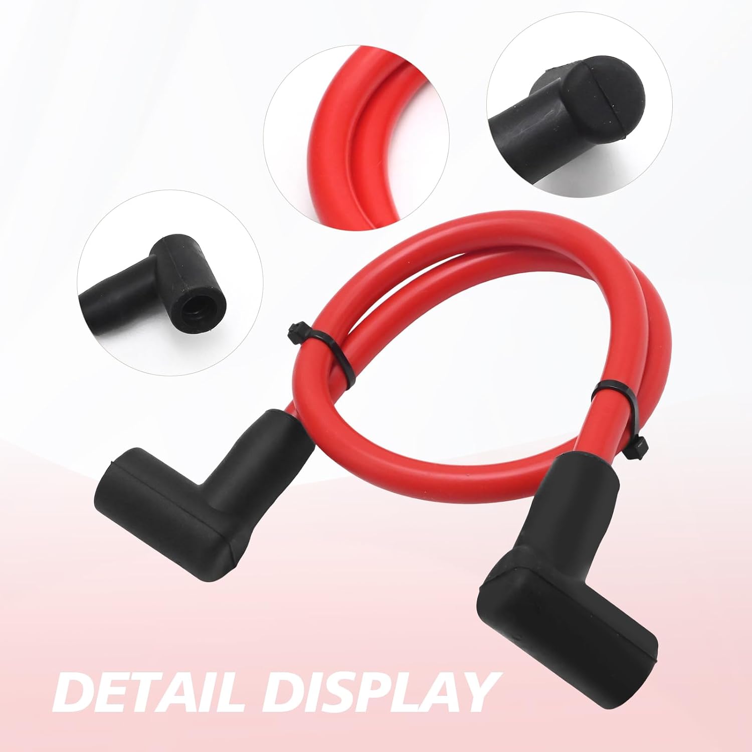 84059 Ignition Coil Wire, Red 18" 8.5mm HEI Coil Wire, Replacement for Blaster 2 Ignition Coil, Replacement for Blaster 3 Ignition Coil