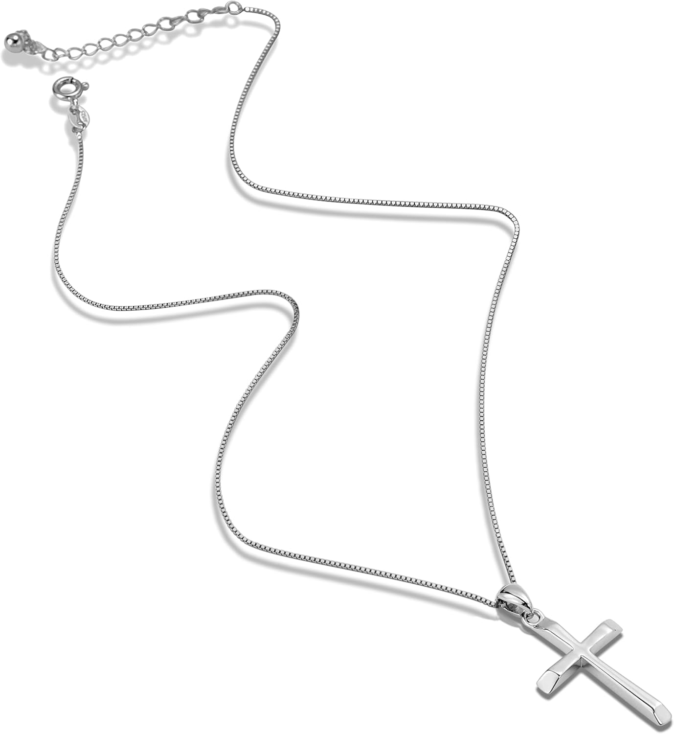 925 Sterling Silver Cross Necklace for Women Comes with Love Jewelry Box Packaging Perfect Gift for Her - Image 3