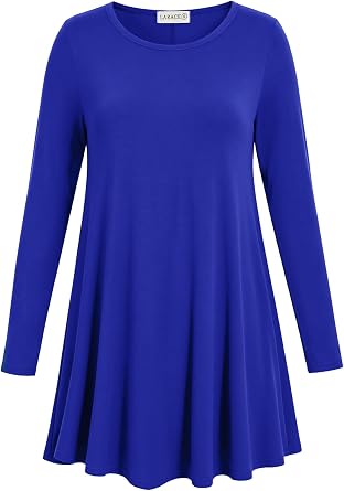 LARACE Long Sleeve Tunic Tops for Women Plus Size Fall Shirts for Legging