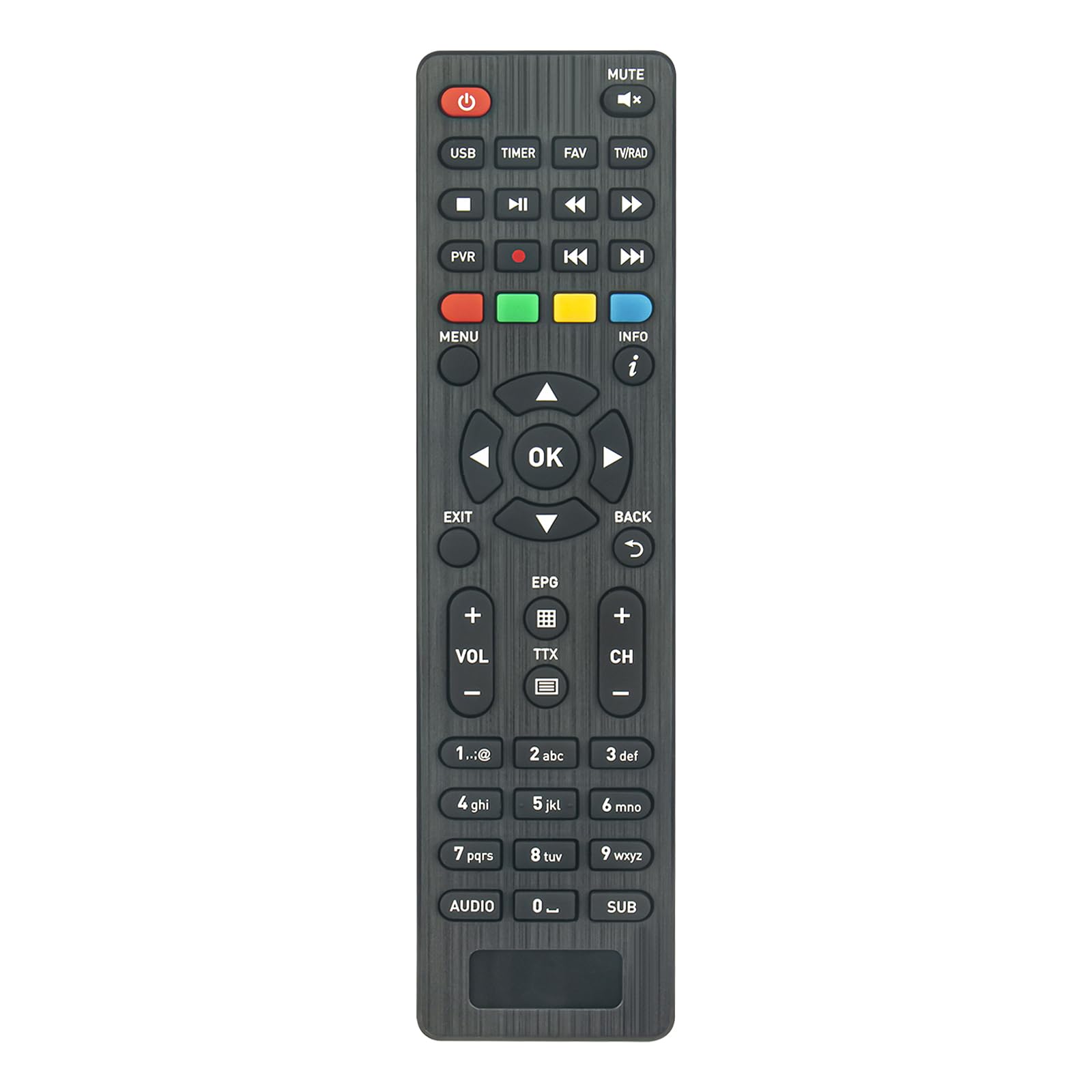 AULCMEET TS6822 Replacement Remote Control Compatible with Telesystem Twin Tuner HDMI Decoder T2 TS6822 PVR HDTV