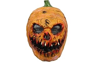 Halloween Pumpkin Mask Creepy Pumpkin Head Mask Novelty Scary Halloween Costume Party Props