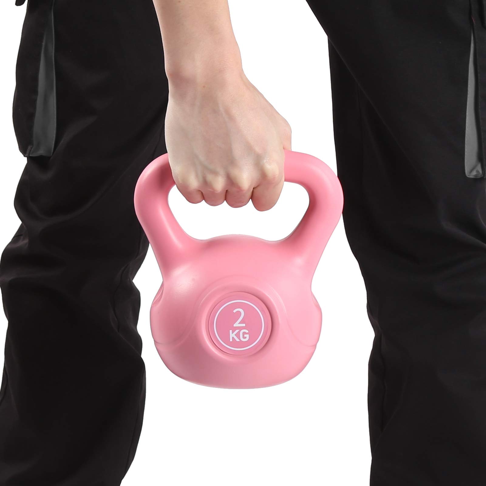 Lot De 2 Kettlebells 10 Lb (4,5 Kg) - Rouges - Poignée Ergonomique