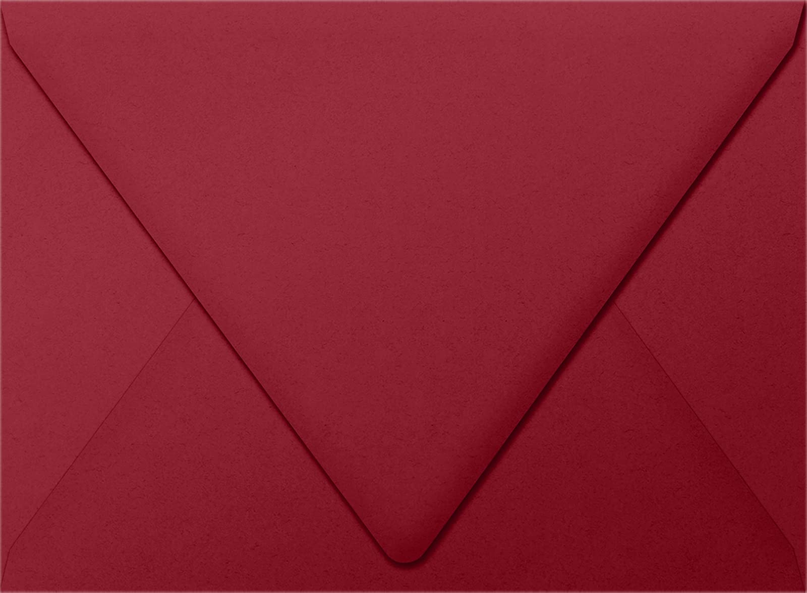 LUXPaper A7 Contour Flap Invitation Envelopes | 5 1/4" x 7 1/4" | Garnet Red | 80lb. Text | 50 Qty