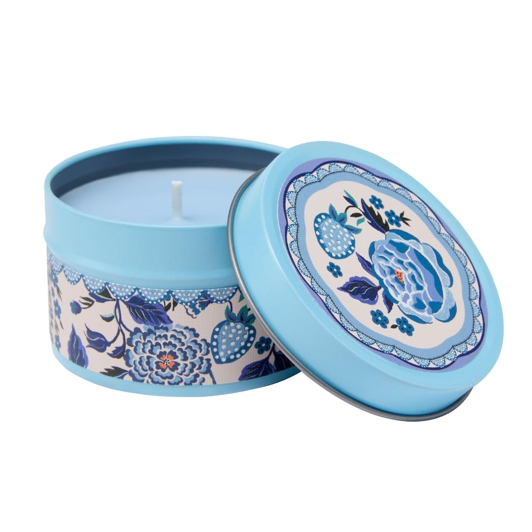 Cath KidstonCandle in Blue Tin 100g, Scented Candle and Uplifting Fragrance, 20-24 Hour Burn Time, Cruelty Free and Vegan Friendly, Great Housewarming Gift or For Any Occasion