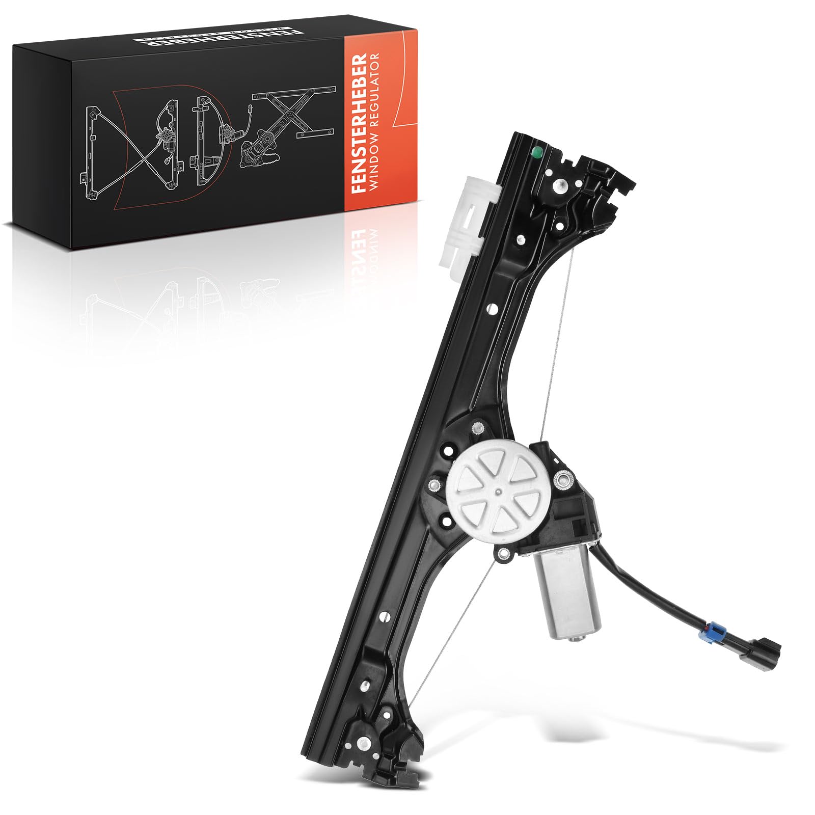 Frankberg Alzacristallo elettrico con motore anteriore destro 68070266AD | Compatibile con: 500 312, 500/595/695, 500°C/595°C/695°C, 500 C 312