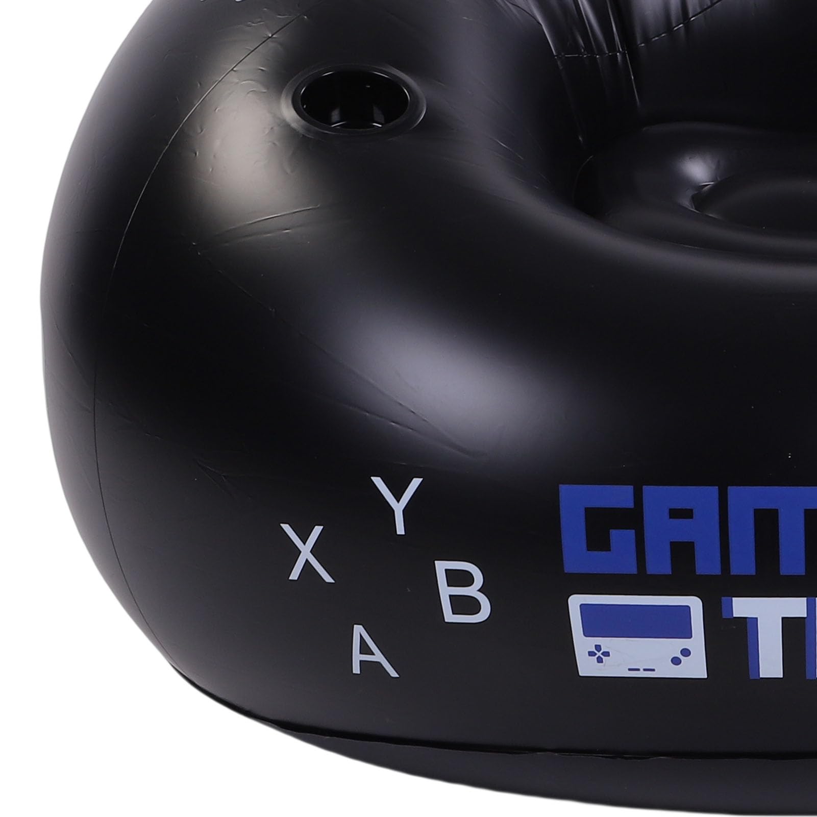 Poltrona da Gaming Gonfiabile, a Sacco, con Portabicchieri e Tasche Laterali, Supporta Fino a 100 Kg, Ideale per la Sala Giochi dei ragazzi.