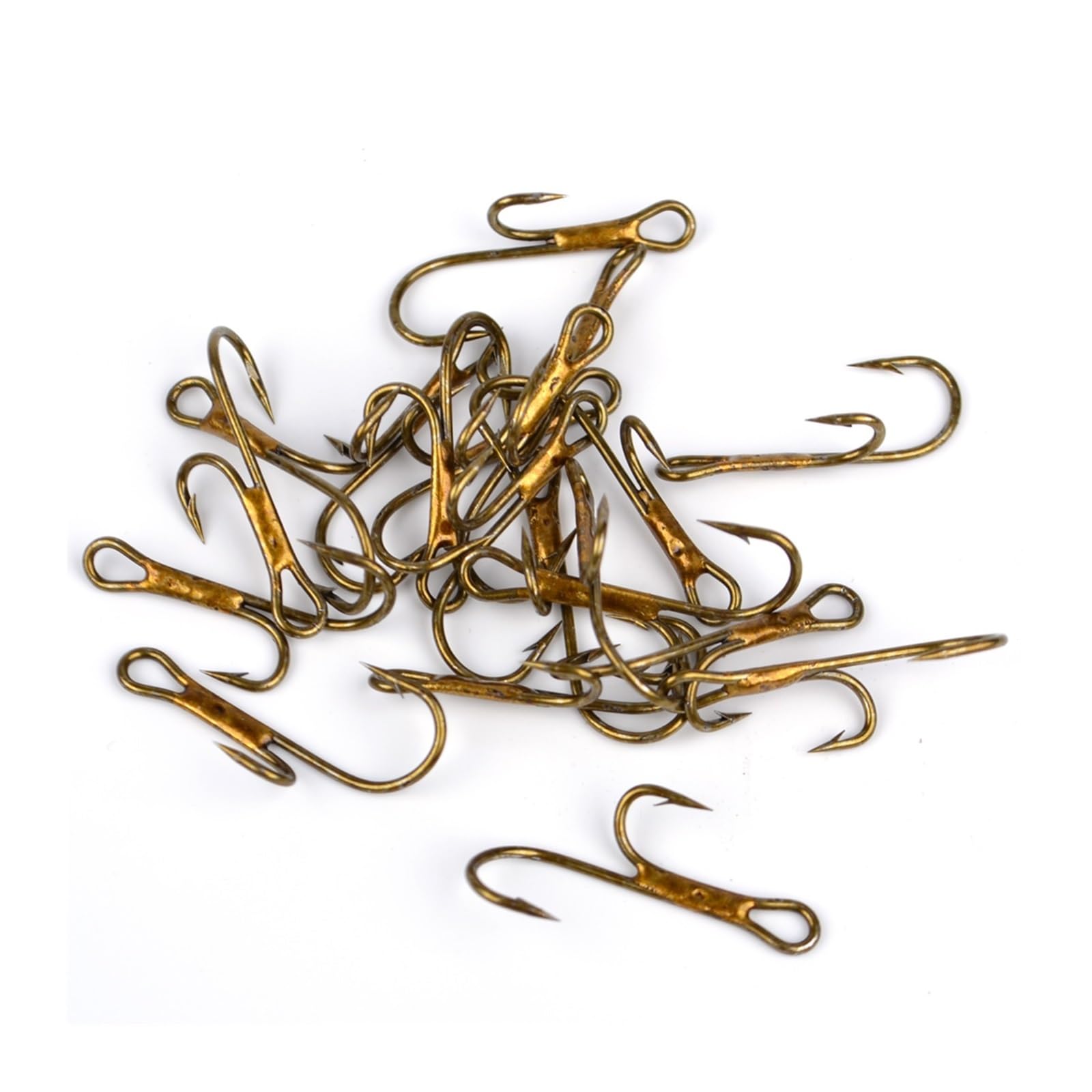 Amo da Pesca, Ami da Pesca, 1# 2# 4# 6# 8# Pesca in Acciaio ad Alto tenore di Carbonio Ami Doppi a spigolo Amo spinato Dorato Fisher Pesca Attrezzatura 20 Pz / (Size : 8)