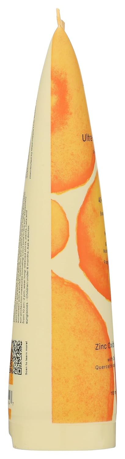 Mad Hippie Body Sunscreen SPF 40, Ultra Sheer Mineral Lotion with Zinc Oxide, Antioxidant Sun Protection, Fragrance-Free, Reef Safe, 4 Oz