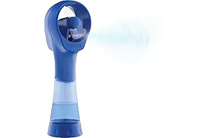 O2COOL Elite Battery Powered Handheld Water Misting Fan (Blue)