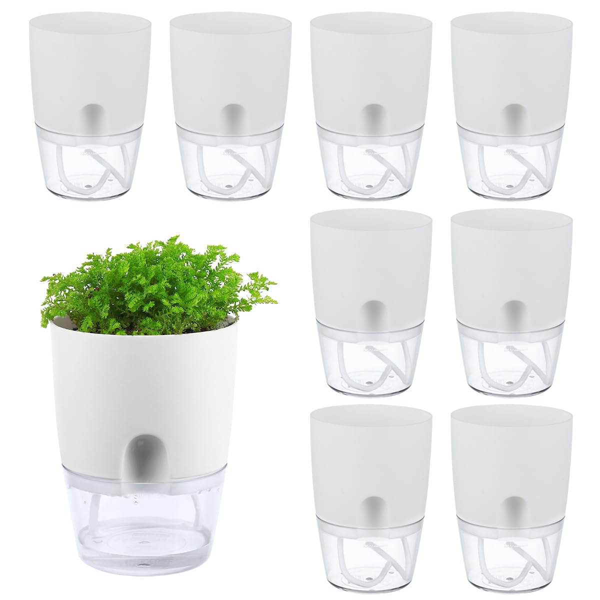 PlanterHoma 8-Pack Self-Watering Pots