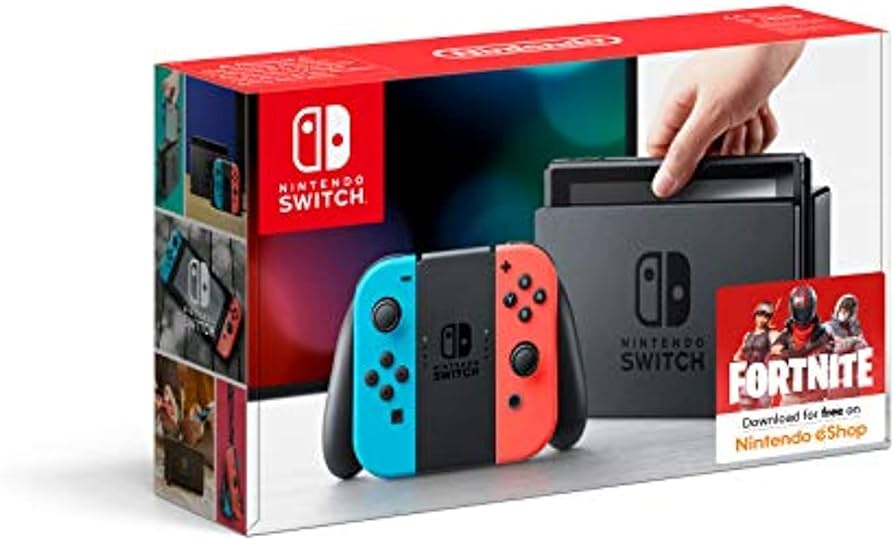 Nintendo Switch NINTENDO SWITCH JOY-CON… Nintendo Switch with Neon Red & Blue Joy-Con (Region Free Console
