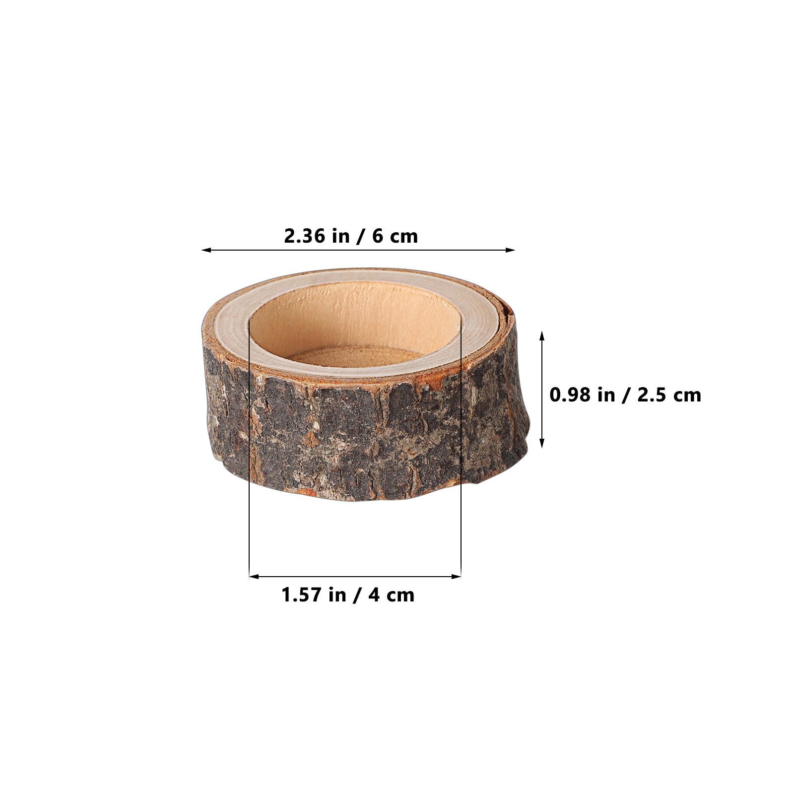 Set de 24 Portavelas de Madera Rústicos para Decoración de Granja y Centros de Mesa en Fiestas y Cumpleaños