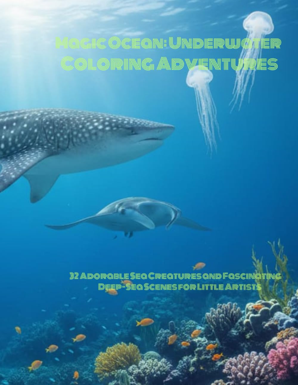 Magic Ocean: Underwater Coloring Adventures: 32 Adorable Sea Creatures and Fascinating Deep-Sea Scenes for Little Artists