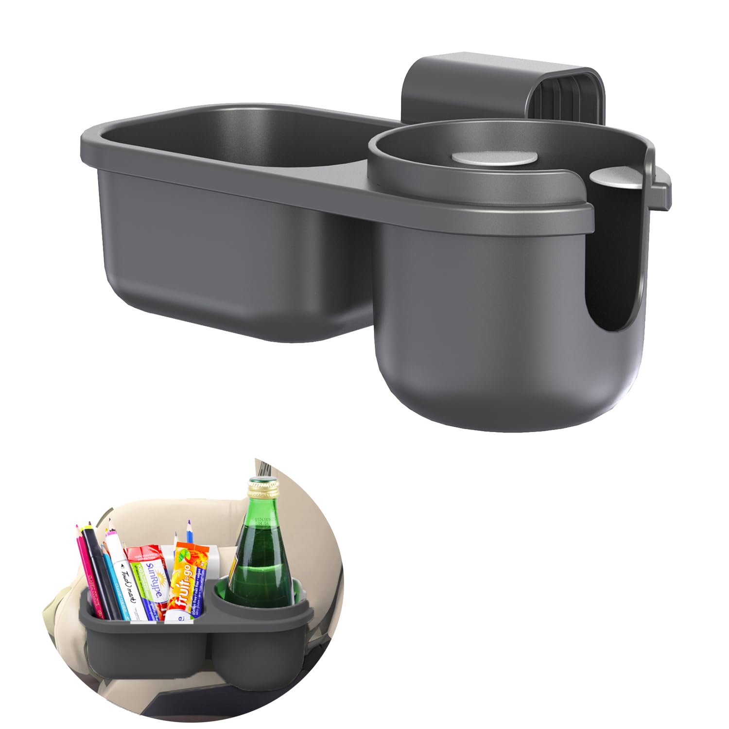 Child Cup Holder with Snacks Holder for Convertible Car Seats Convertible Cup Holder