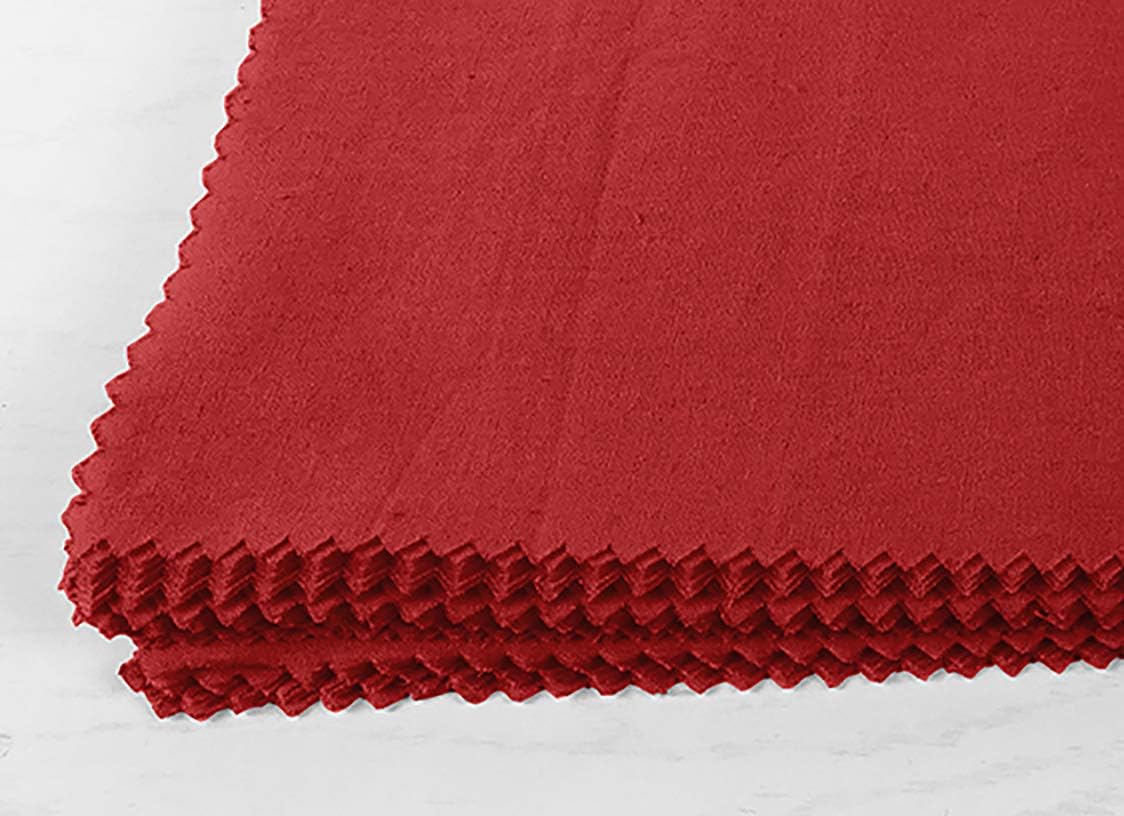 Soimoi Solid Red Precut 10 inch Cotton Fabric Quilting Squares Charm Pack DIY Patchwork Sewing Craft