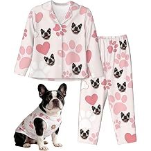 Personalized Matching Dog and Owner Pajamas Set, Custom Pajamas with Faces for Men Women Small to Large Dogs Cats