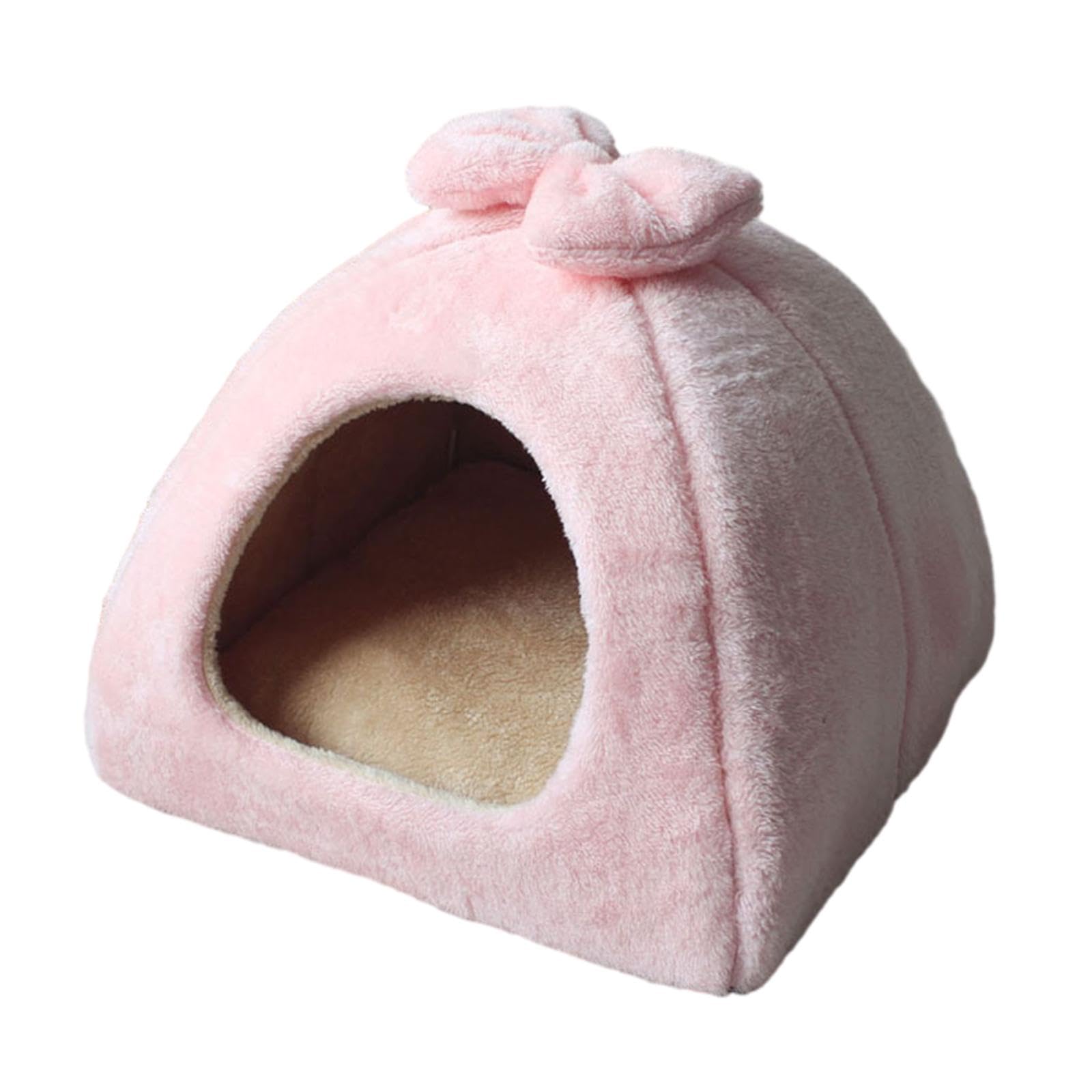 Hunde Und Katzenbett, Katzennest, Gemütliches Kissen für Drinnen, Selbstheizendes Katzennest, Haustierzelt, Höhlenbett für Hunde, 45cmx45cm