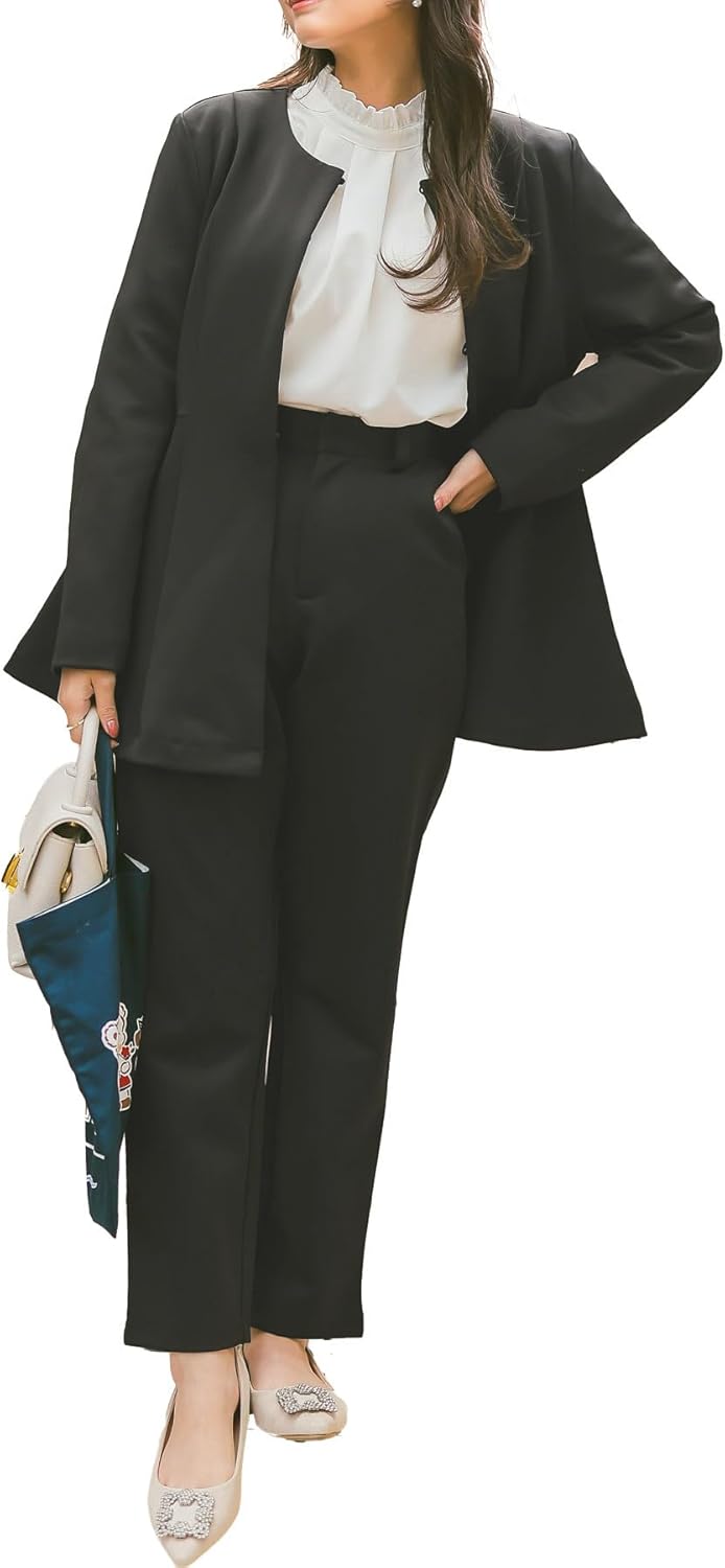 [神戸レタス][ プチレ ] セレモニー スーツ レディース セットアップ 2点セット ペプラム 卒園式 入学式 [E3329]