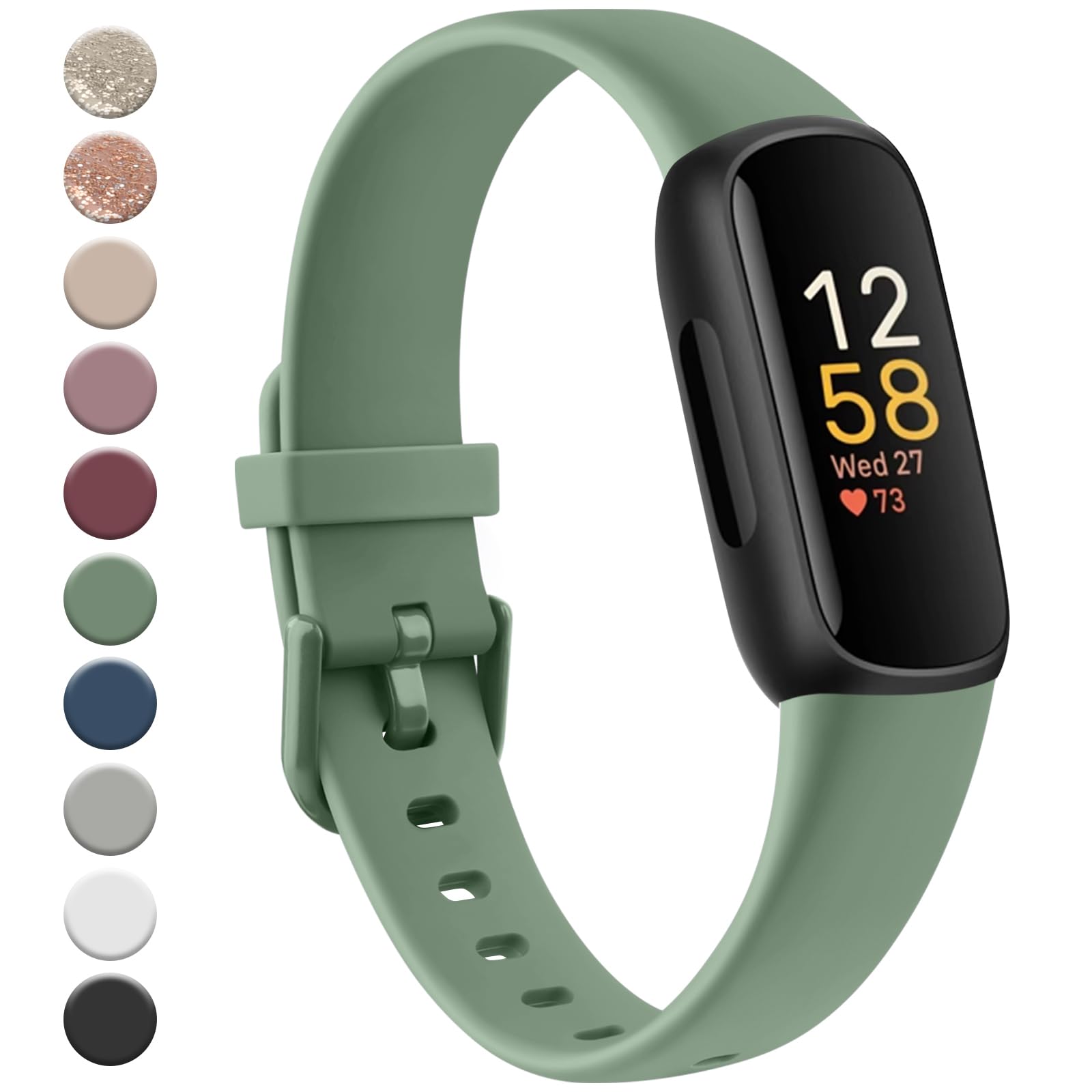 Meliya for Fitbit Inspire 3 Bands Women Men, Soft Silicone Adjustable Wristband Replacement Sport Straps Compatible with Fitbit Inspire 3 Fitness Tracker-image-8