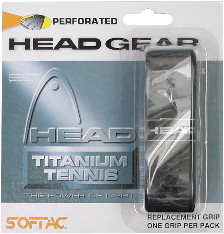Head Softac Perforated Tennis Replacement Grip Black 1