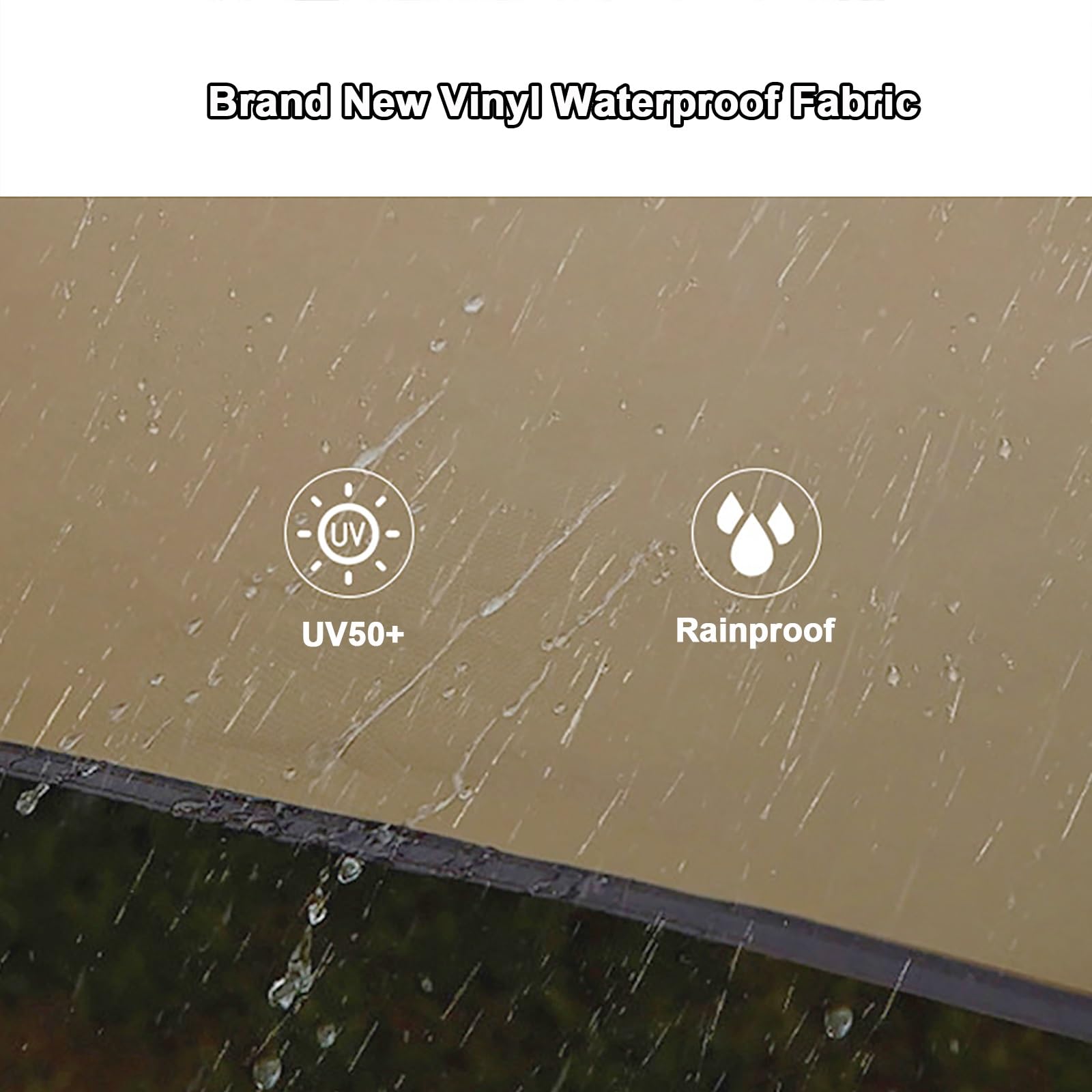 Tendalino Auto Laterale JCSRYD - Retrattile, 200x300 Cm, Tessuto Oxford 650D, Impermeabile PU5000mm - Foto 11