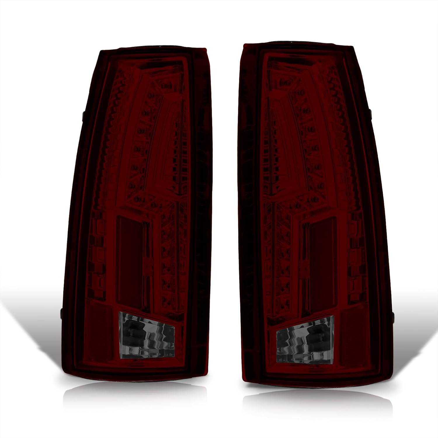 AJP Distributors Driving Brake Stop Signal LED Tail Lights Lamps Compatible/Replacement For C/K 1500 2500 3500 Pickup Blazer Suburban Tahoe 1988 1989 1990 1991 1992 1993 1994 1995 1996 1997 1998 1999