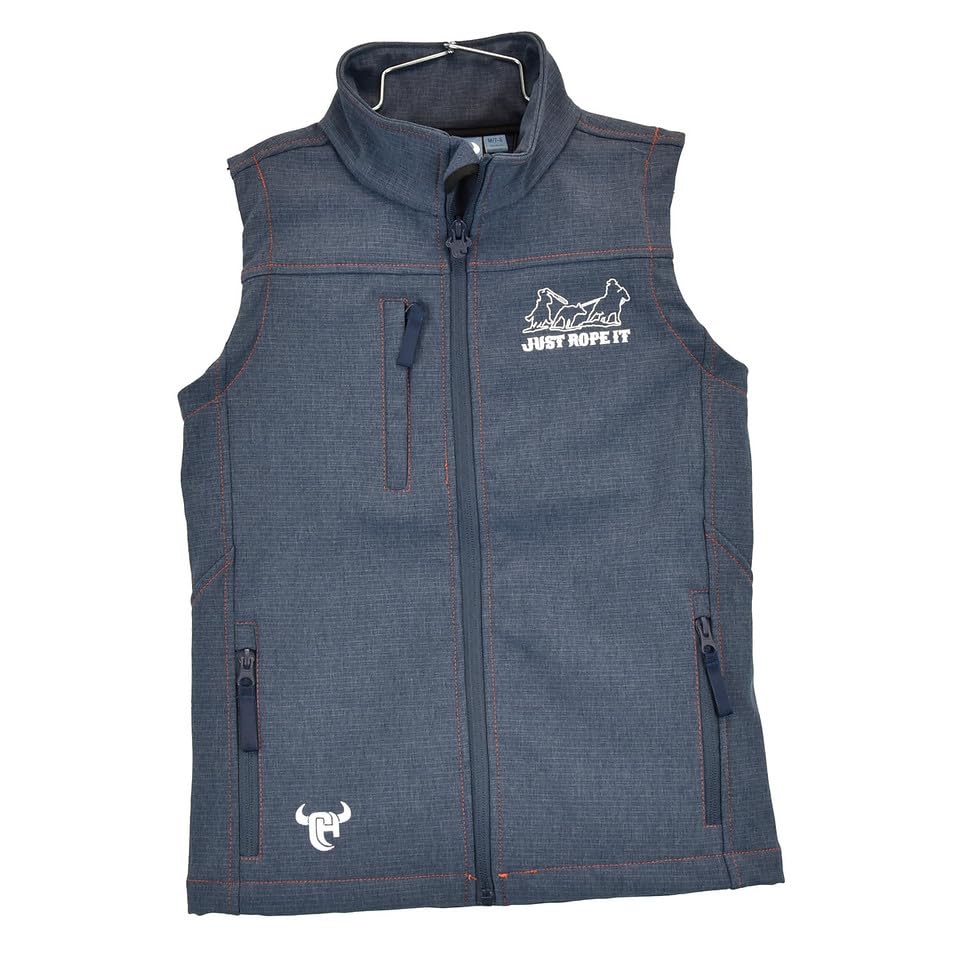 Poly Shell Vest for Boys - Just Rope It by Cowboy Hardware