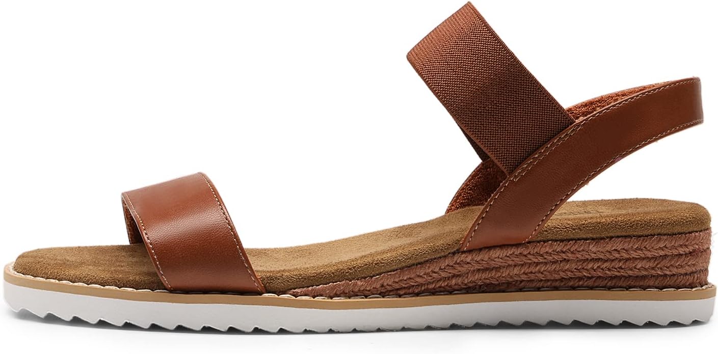 DREAM PAIRS Womens Espadrilles Ankle Stretch Elastic Strap Open Toe Wedges Flats Sandals - Image 3