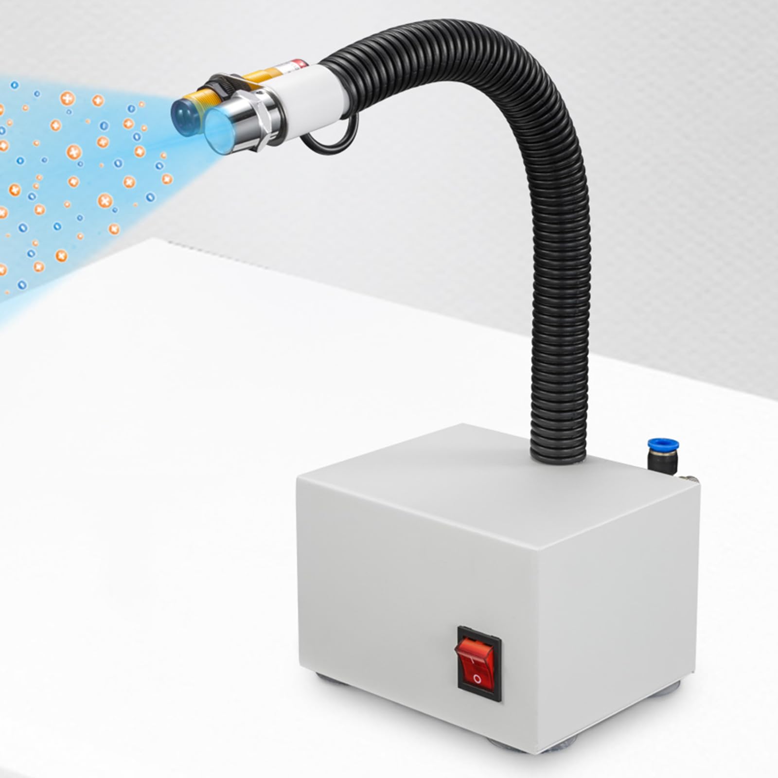Wąż jonowy, antystatyczny jonizujący pistolet pneumatyczny, sterowanie czujnikiem fotoelektrycznym, efektywna odległość robocza 10-1500 mm, regulowany zawór powietrza, rura węża wiatrowego 390