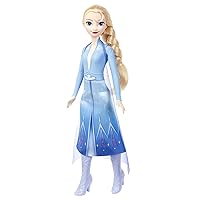 Mattel Disney giocattoli Frozen, bambola Elsa Nell'ignoto con look celebre che canta