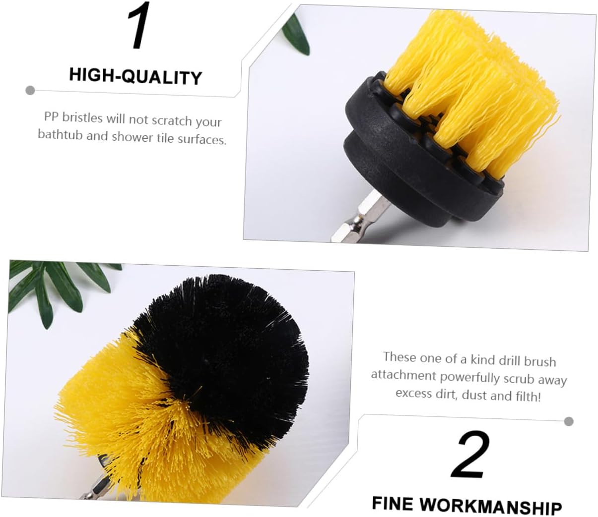 9pcs Drill Brush Set Car Cleaning Tools Auto Detailing Scrubber Brush Attachment for Wheels Upholstery and Interior Cleaning