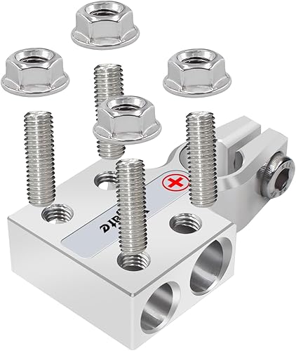 Miniatura 3 de Vgate Conector de Terminal de Batería de Ácido de Plomo de 8 Vías, Extremos de Terminal de Poste AGM, Calibre 8AWG hasta 4/0(XL) AWG, Positivo