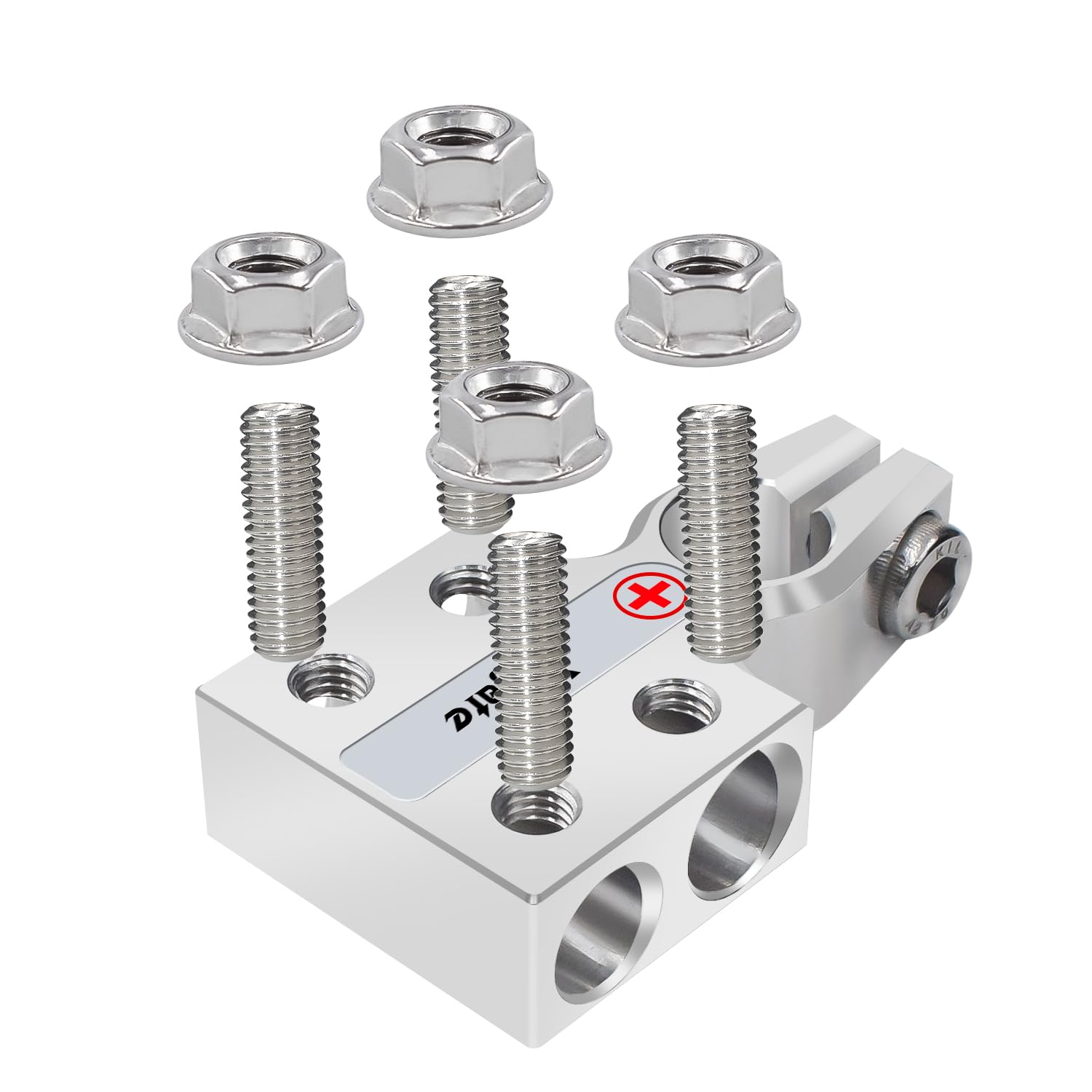 Vgate 12Way Connectors Lead Acid Battery Terminal Clamps & 8Way Battery Terminal Connector 8AWG up to 4/0(XL) AWG Gauge