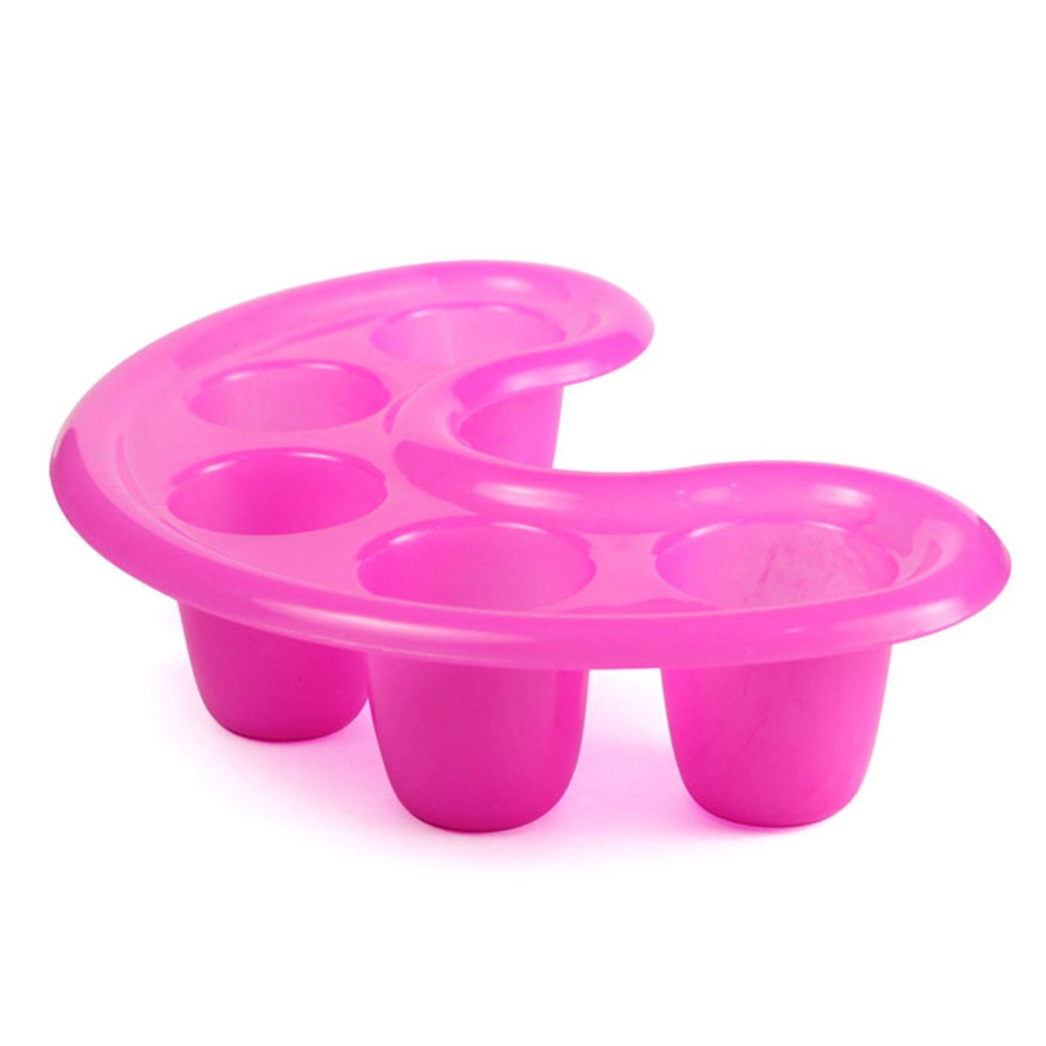 Cuenco de manicura de plástico para remojar a mano, bandeja de tratamiento, herramienta de remojo de manicura para puntas de arte de uñas, herramienta de eliminación de 2 unidades 4