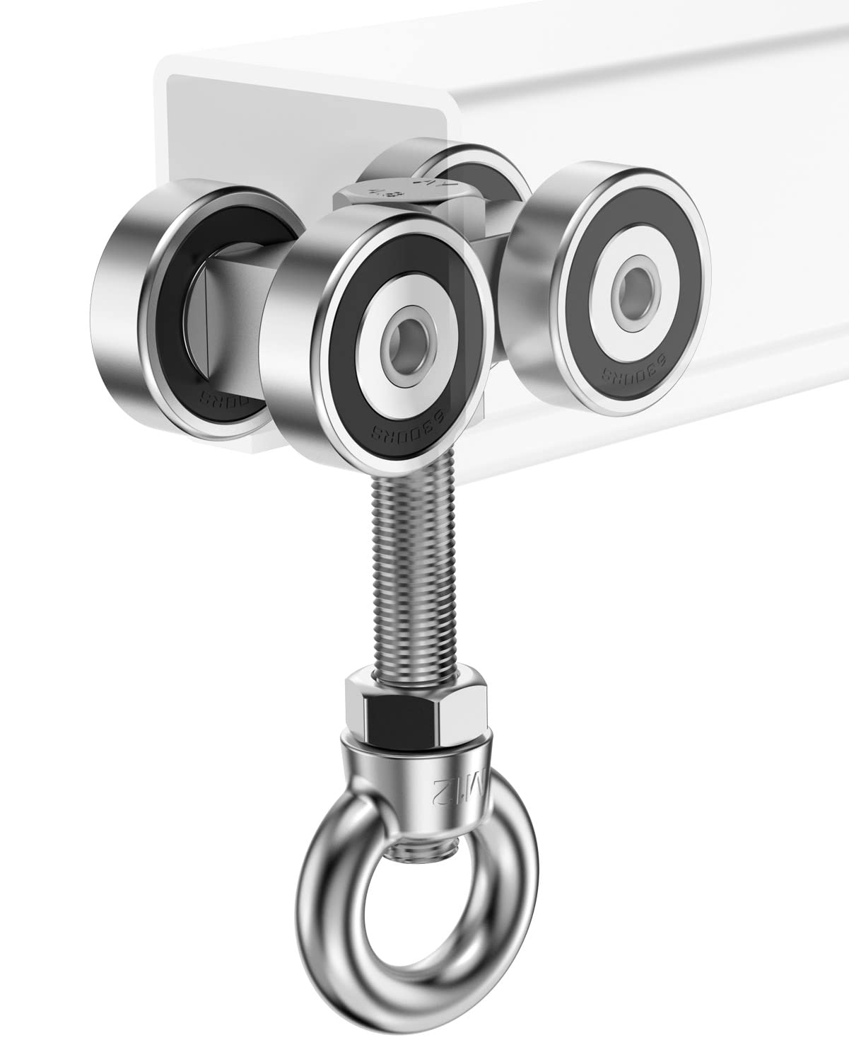 Buy 4 Wheel Heavy Duty Trolley Assembly Trolley Roller Silent M12 Bolt