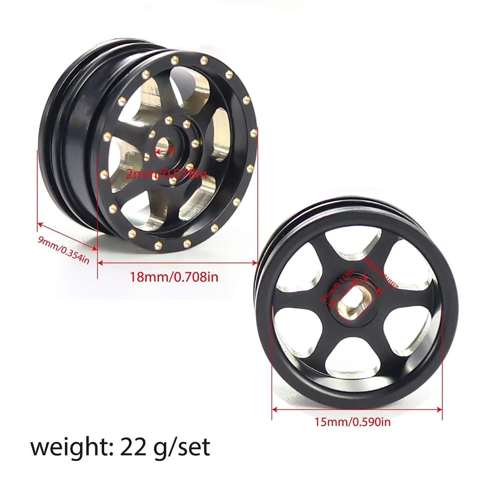Rc Felgen Für Axial SCX30 Für Wrangler Für JLU Für Bronco 1/30