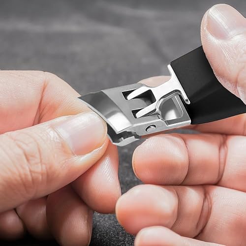 Miniatura 5 de Cortaúñas inclinadas antisalpicaduras de amplia apertura, cortaúñas inclinadas 2025, cortaúñas curvadas para uñas gruesas, cortaúñas encarnadas,