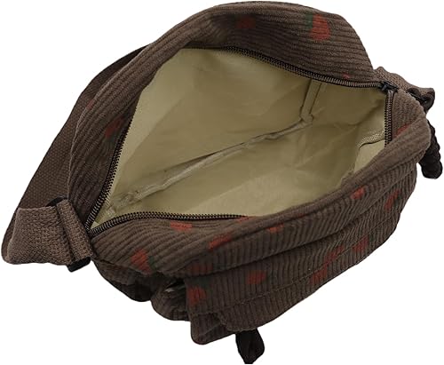 Miniatura 41 de Bolso cruzado de pana de fresa para mujeres y niñas, bonito bolso de mano con diseño de fresa, bolso de mensajero pequeño, bolso de hombro