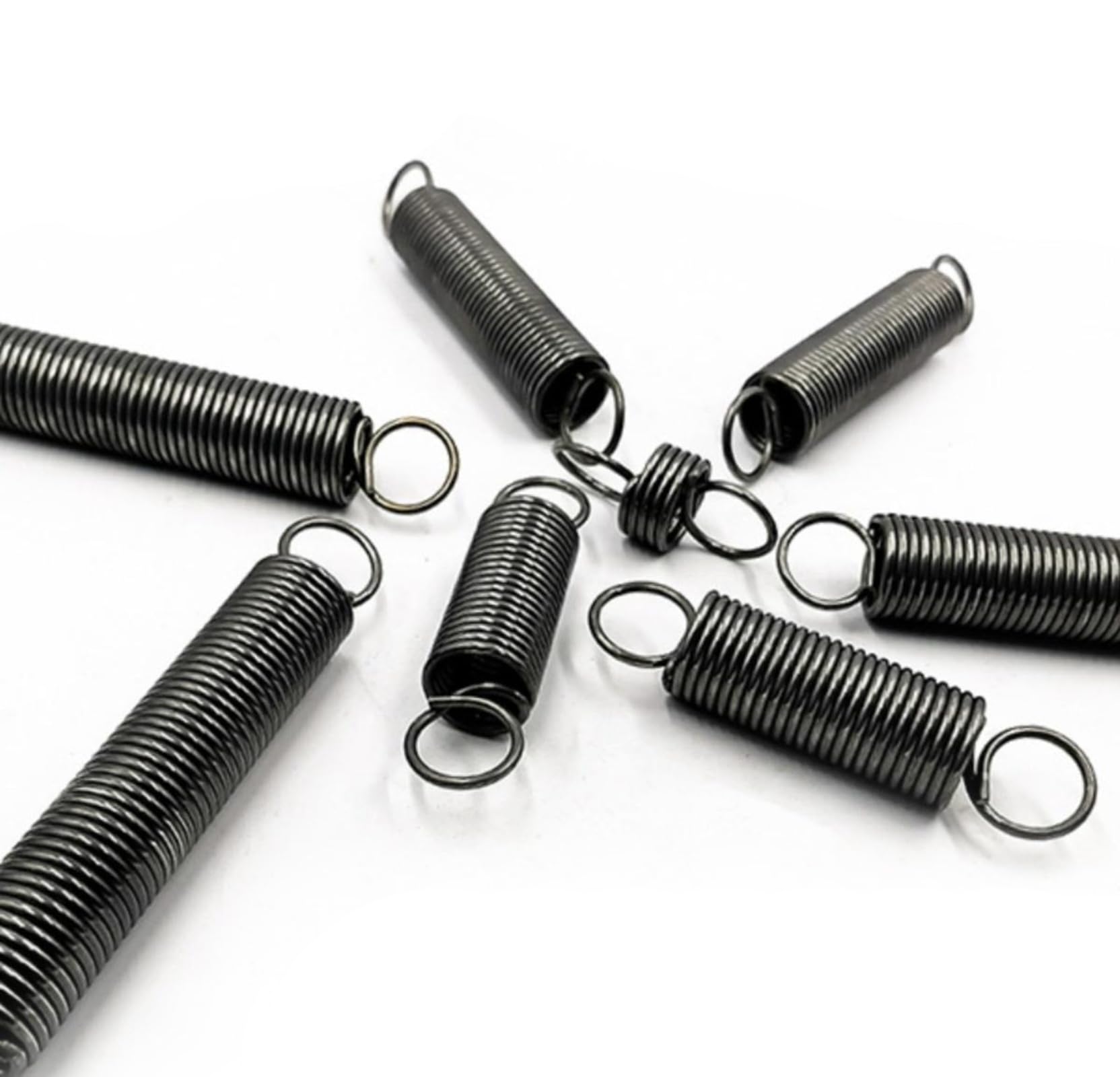 Produktbild von 10 Stück Zugfedern Aus Federstahl – 1x8x30 Mm Mit Haken, Hochfest & Langlebig Für Möbel & Haushaltsgeräte