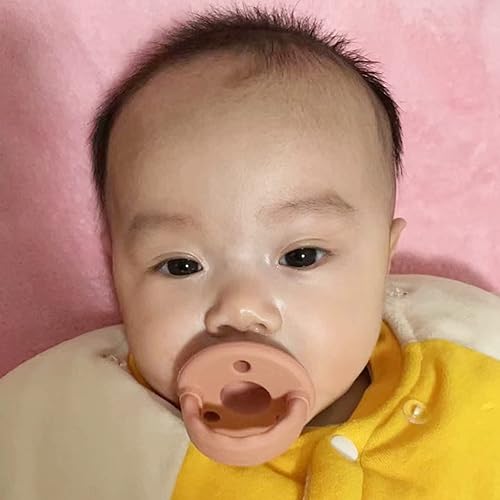 Miniatura 4 de Chupete chupete, chupetes de silicona de grado alimenticio con asa y 3 agujeros para mayor seguridad, sin BPA, paquete de 4 (2 muertos  2