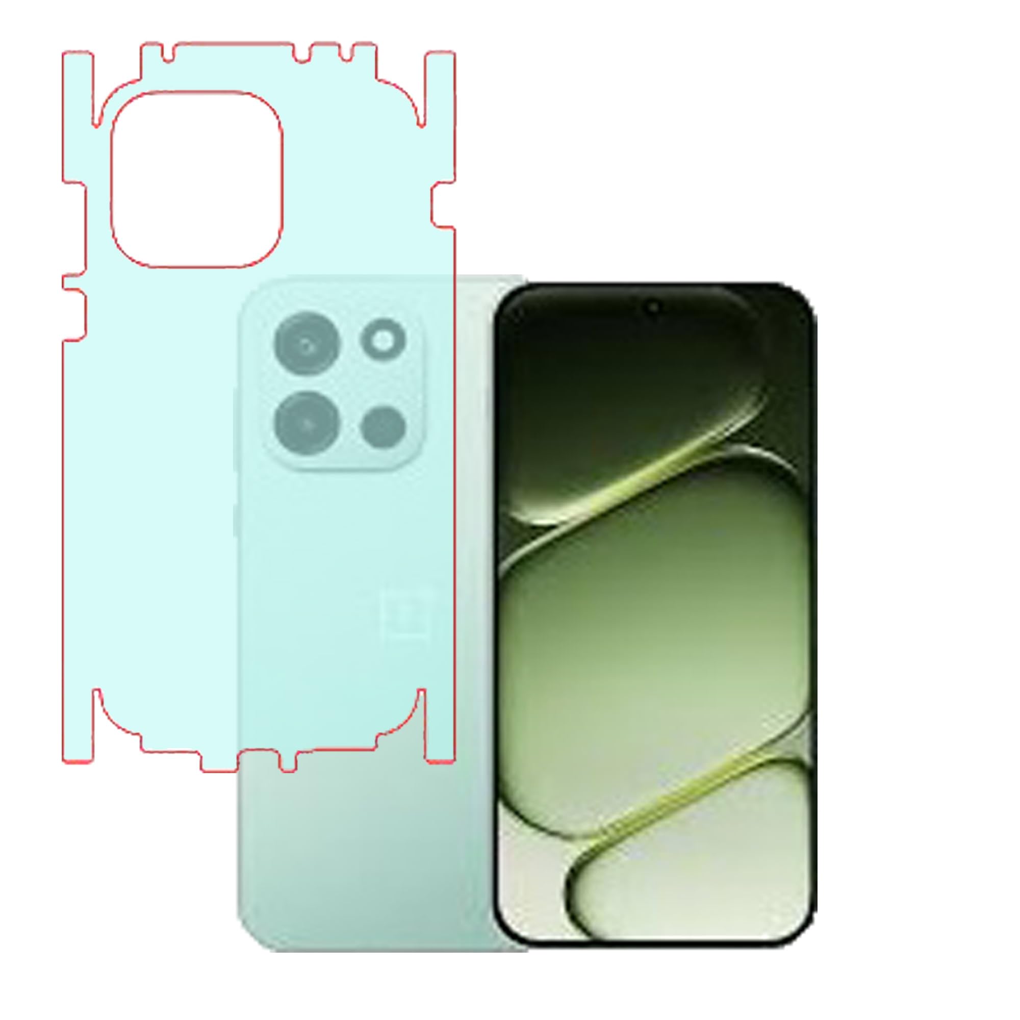 Matt Unbreakable Scratch Gaurd Hydrogel Membrane for OnePlus Nord 6 With Edge to Edge Coverage and Easy Installation (Back Matte With Sides)-picture-39